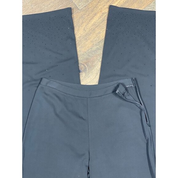 ANN TAYLOR Sequin Embellished Dress Pants Black Size 6 EUC - Picture 5 of 5